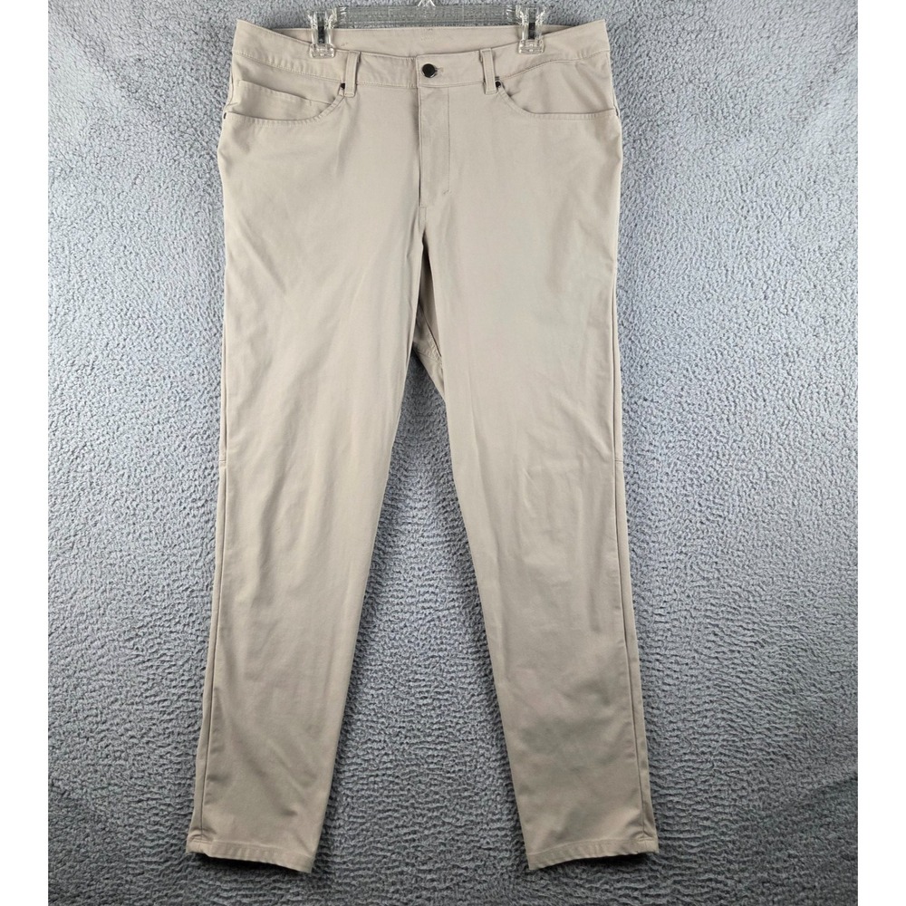 Lululemon ABC Pants Mens 36 (37x32) Beige Classic Stretch Warpstreme